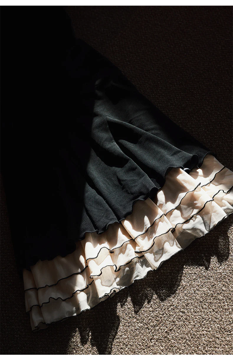 Charming Black Straps Mermaid Elegant Long Evening Party Dress, DP1989