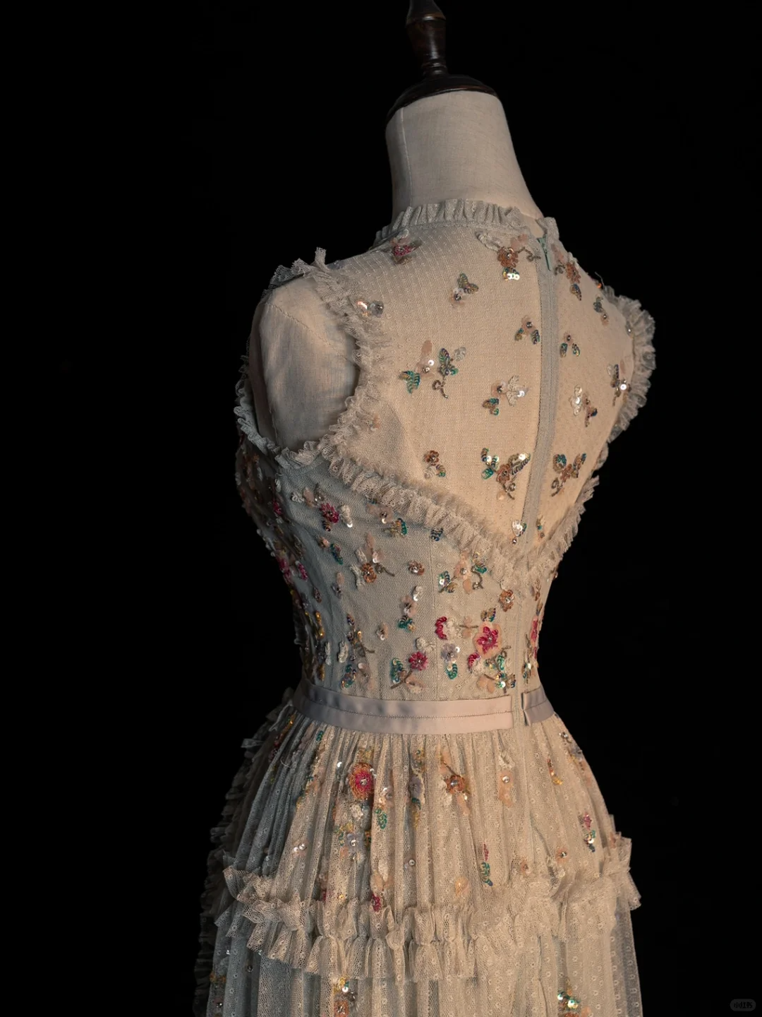 Gorgeous Sleeveless A-Line Sequins Tulle Long Prom Dress Evening Gowns, DP5219