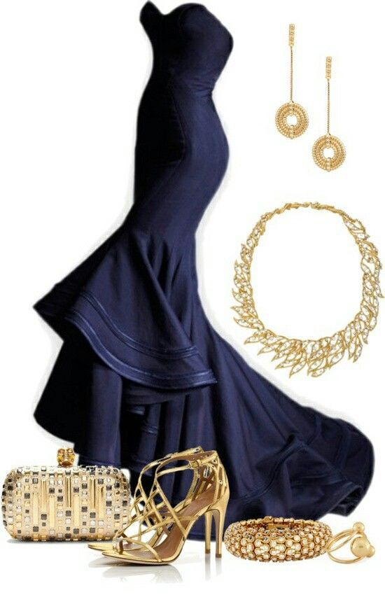 Robe de soirée longue bleu marine à col en cœur et traîne style sirène, DP3502