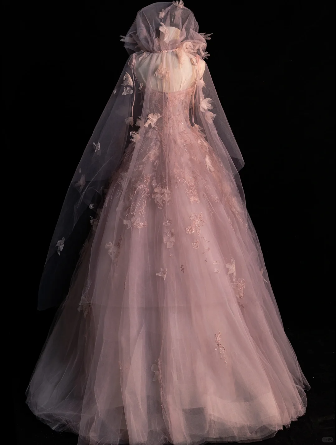 Dreamy Pink Straps A-Line Tulle Long Prom Dress Sweet 16 Birthday Ball Gown, DP5230