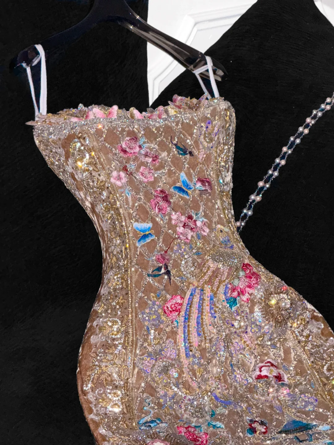 Gorgeous Shiny Beaded Exquisite Embroidery Mermaid Long Evening Dress Prom Dresses DP6202