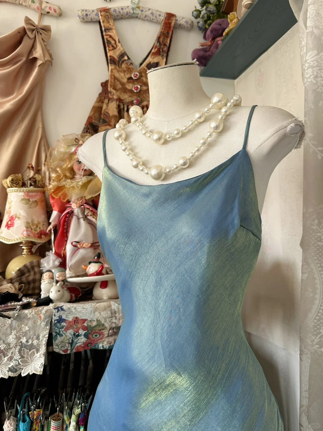 Elegantes blaues Spaghettiträger-Meerjungfrauen-Abendkleid, langes Abendkleid, DP6383