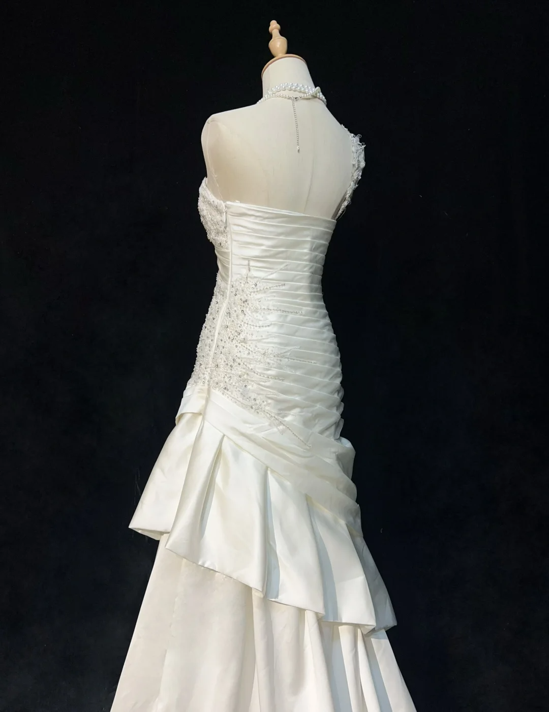 New Arrival White One Shoulder A-Line Beading Vintage Long Evening Party Dress, DP4880
