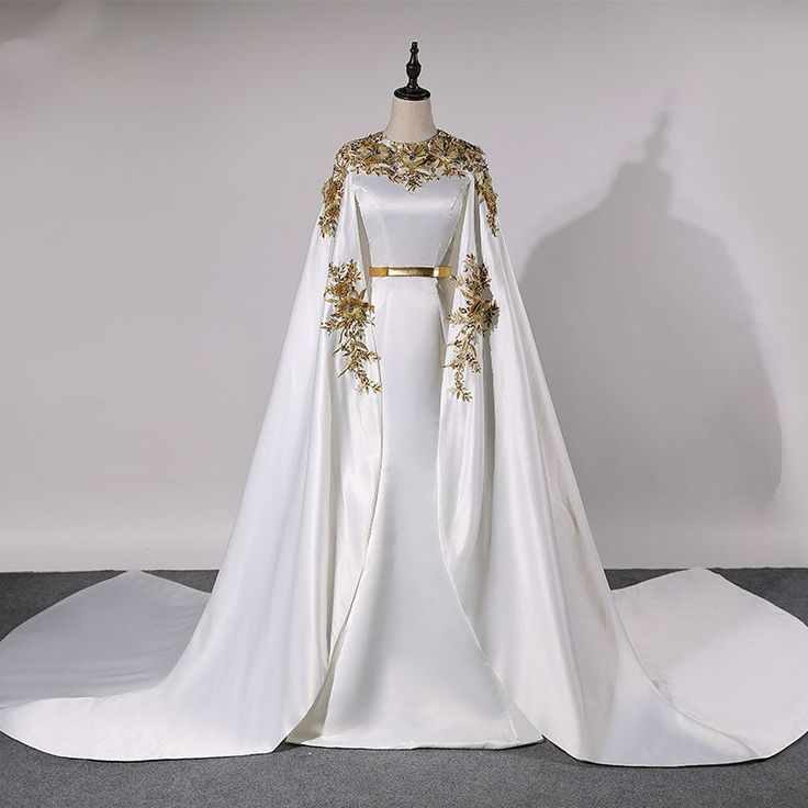 Robe de soirée longue style sirène pour femme musulmane, tenue de bal de Dubaï, caftan arabe, avec appliques en dentelle dorée, DP3493