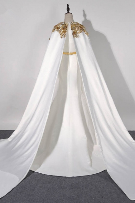 Robe de soirée longue style sirène pour femme musulmane, tenue de bal de Dubaï, caftan arabe, avec appliques en dentelle dorée, DP3493