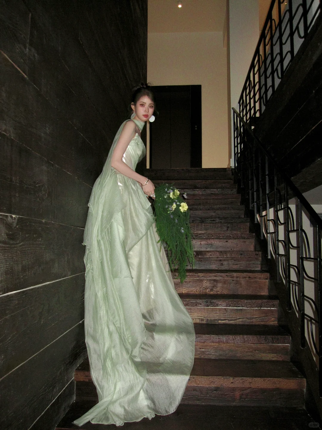 Light Sage Strapless A-Line Long Evening Party Dress Birthday Outfits, DP5234