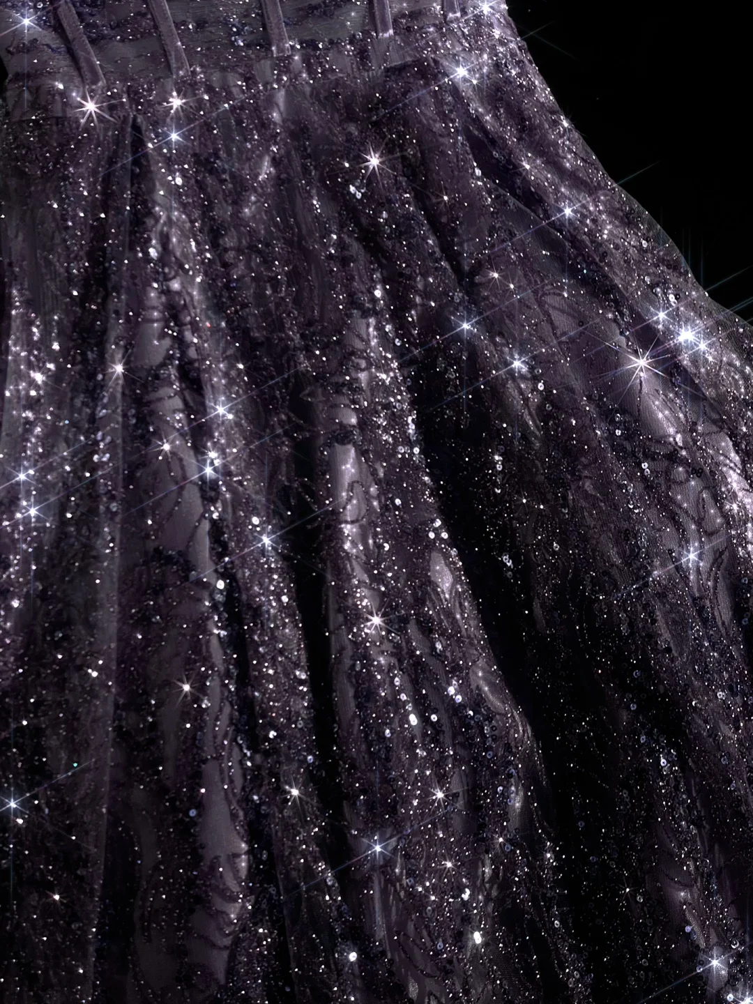 Robe de bal longue violette brillante à bretelles spaghetti, coupe trapèze, en dentelle et tulle, tenue d'anniversaire, DP5135