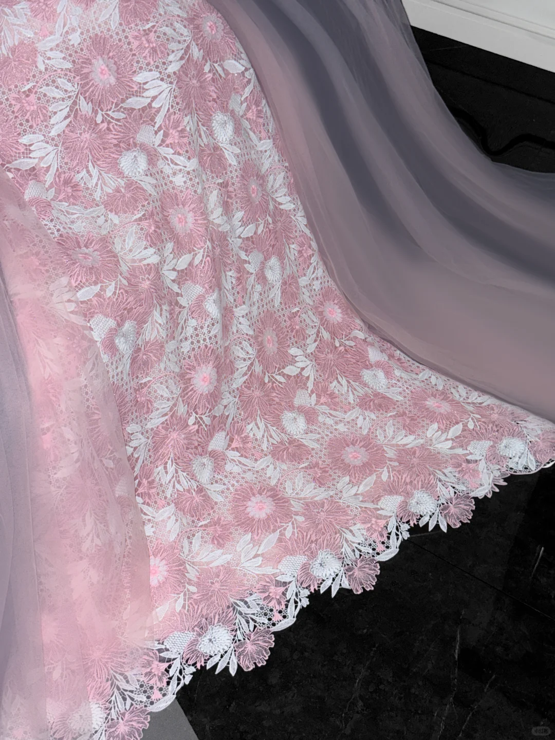 Vintage Pink Applique Bow Design A-Line Prom Dress Evening Dress DP6223