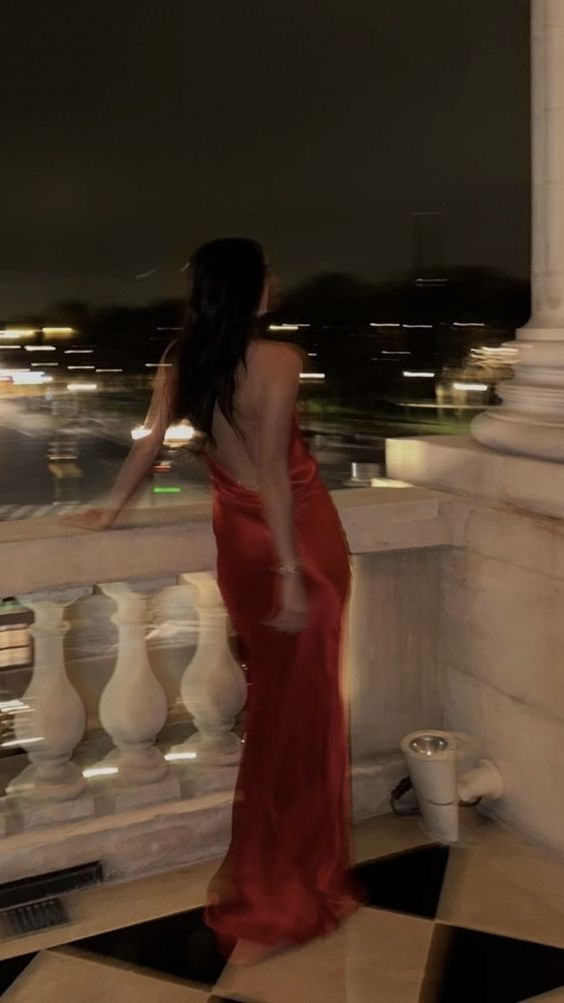 Sexy Rotes Neckholder Rückenfreies Meerjungfrau Langes Partykleid Abendkleid, DP3565