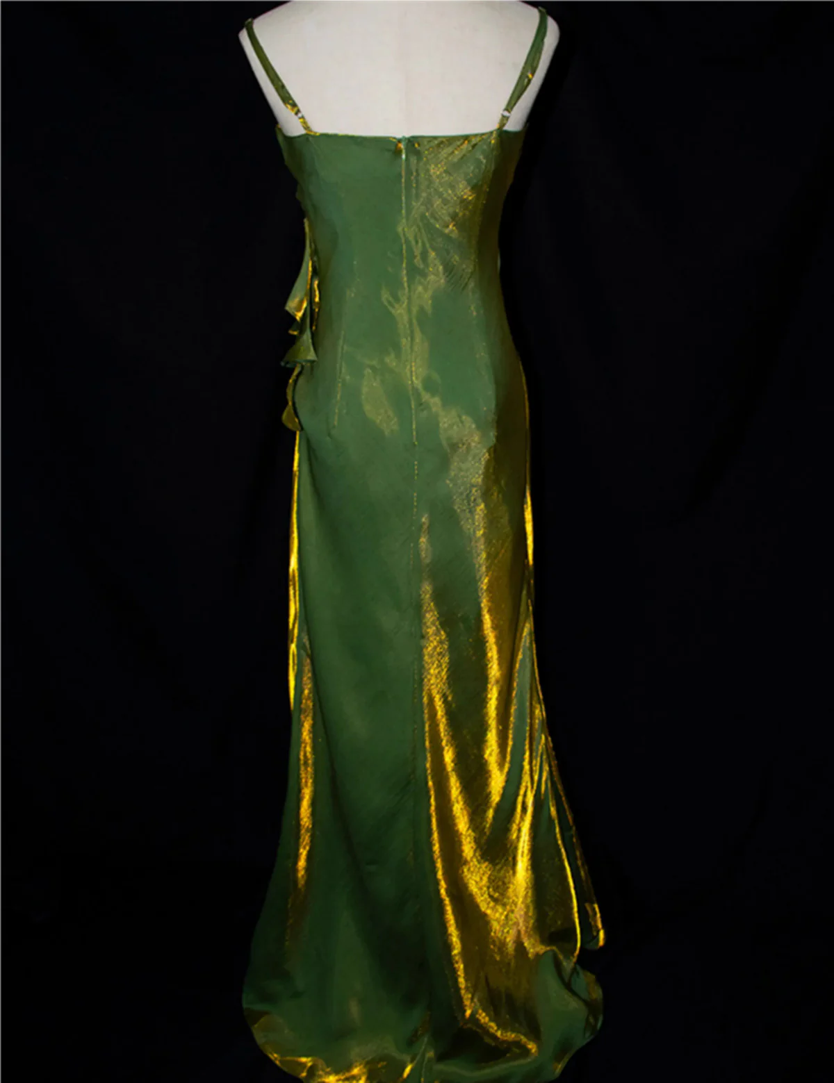Purple Straps Vintage Floral Elegant Evening Gown Long Party Dress, DP3145