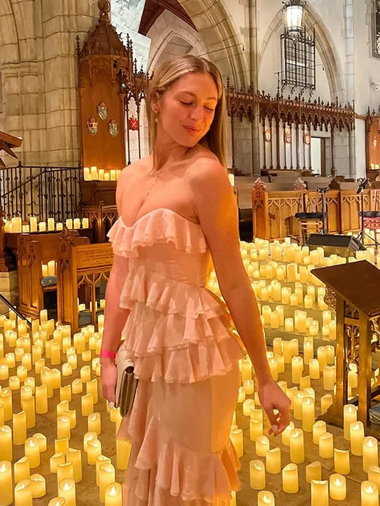 Rosa Herzausschnitt Etuikleid Langes Partykleid Hochzeitsgastkleid, DP3584