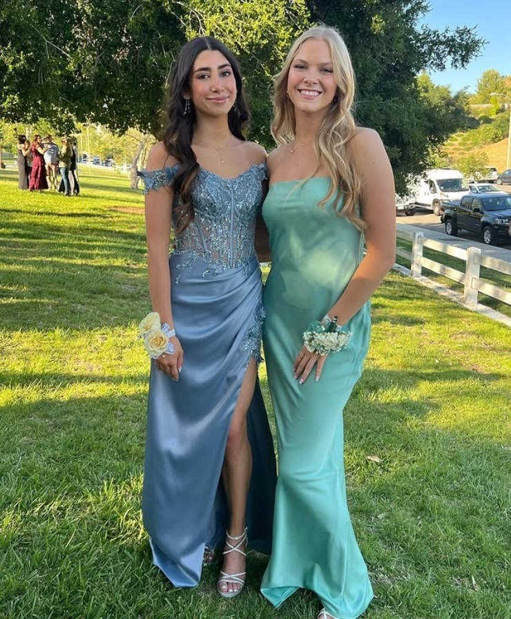 Light Blue Strapless Simple Elegant Long Wedding Guest Dress, DP3555
