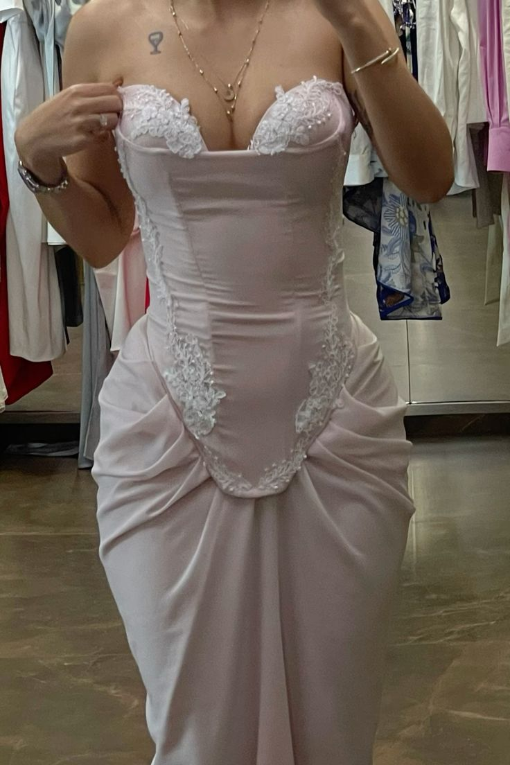 Light Pink Sweetheart Appliques Chiffon Long Party Dress Birthday Gown DSProm Light Pink Sweetheart Appliques Chiffon Long Party Dress Birthday Gown DSProm