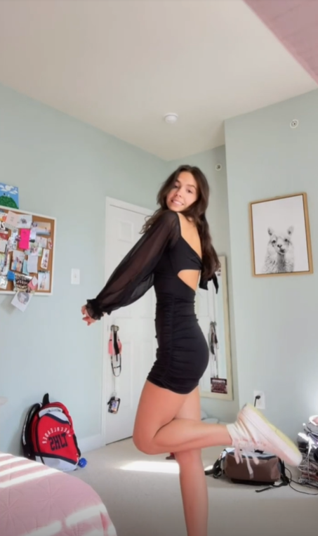 Robe fourreau noire à manches longues, tenue de soirée, tenue d'anniversaire, DP3225