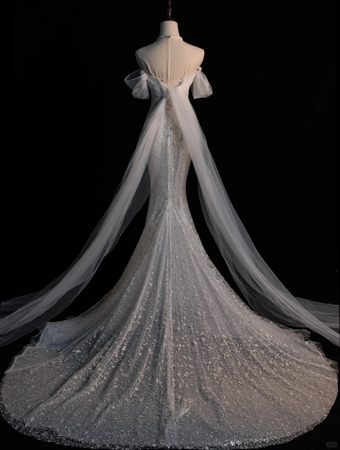 Gorgeous White Off Shoulder Mermaid Sequins Long Evening Party Dresses, DP5222