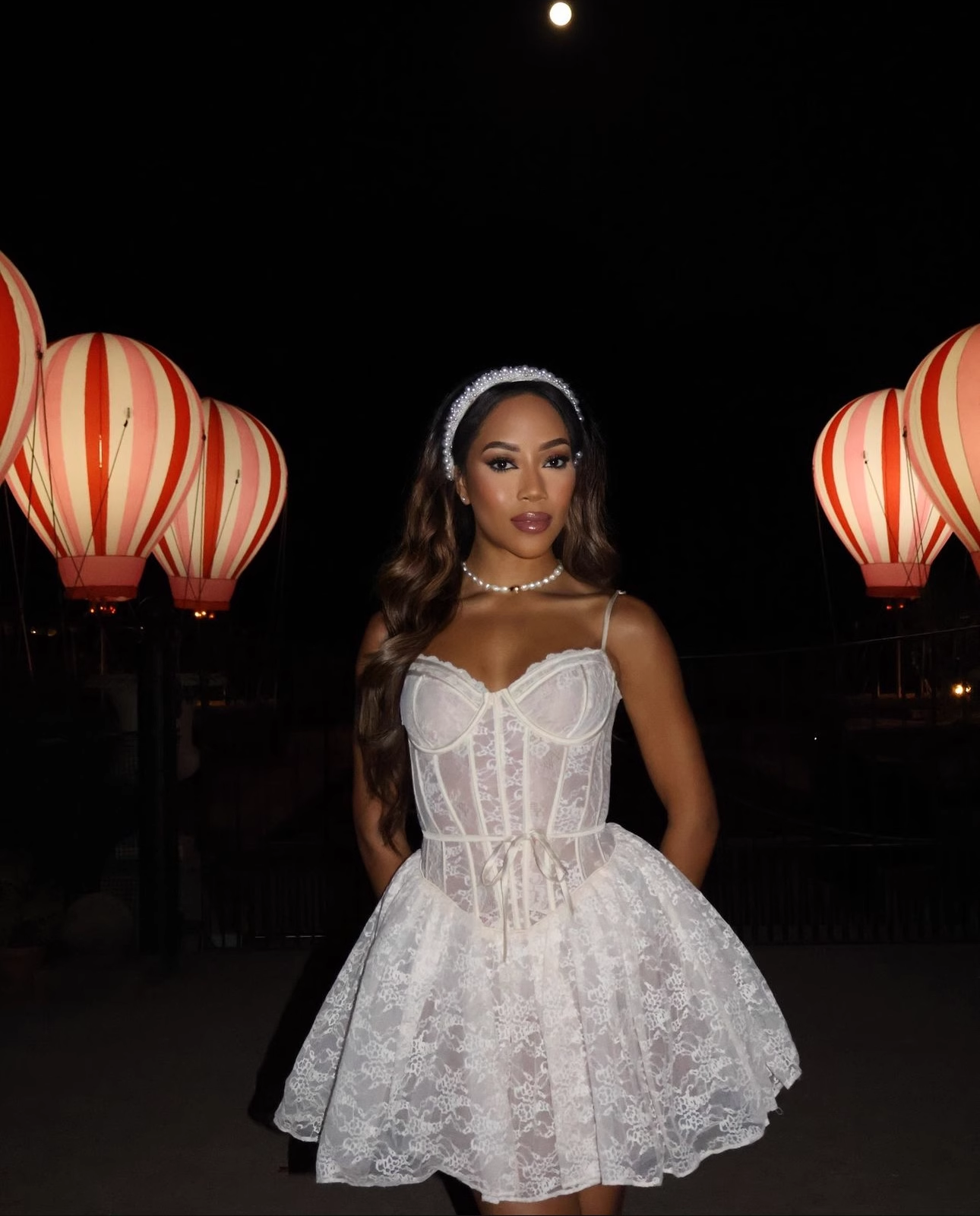 Vintage White Lace Embroidery Spaghetti Strap Design A-line Party Dress Homecoming Dress DP5875