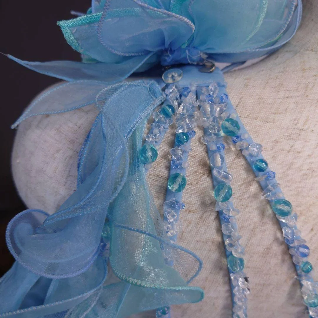 Vintage Turquoise One-Shoulder Sequin Ruffled Tulle Sweet 16 Quinceanera Ball Gown DP7551