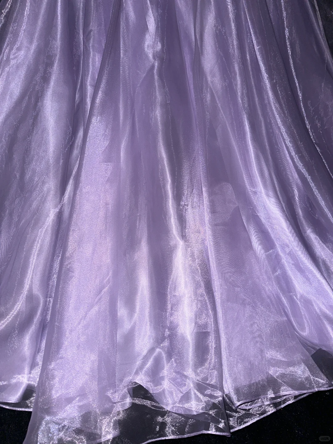 Vintage Lavender Satin Embroidery Spaghetti Straps A-Line Evening Gown DP7296