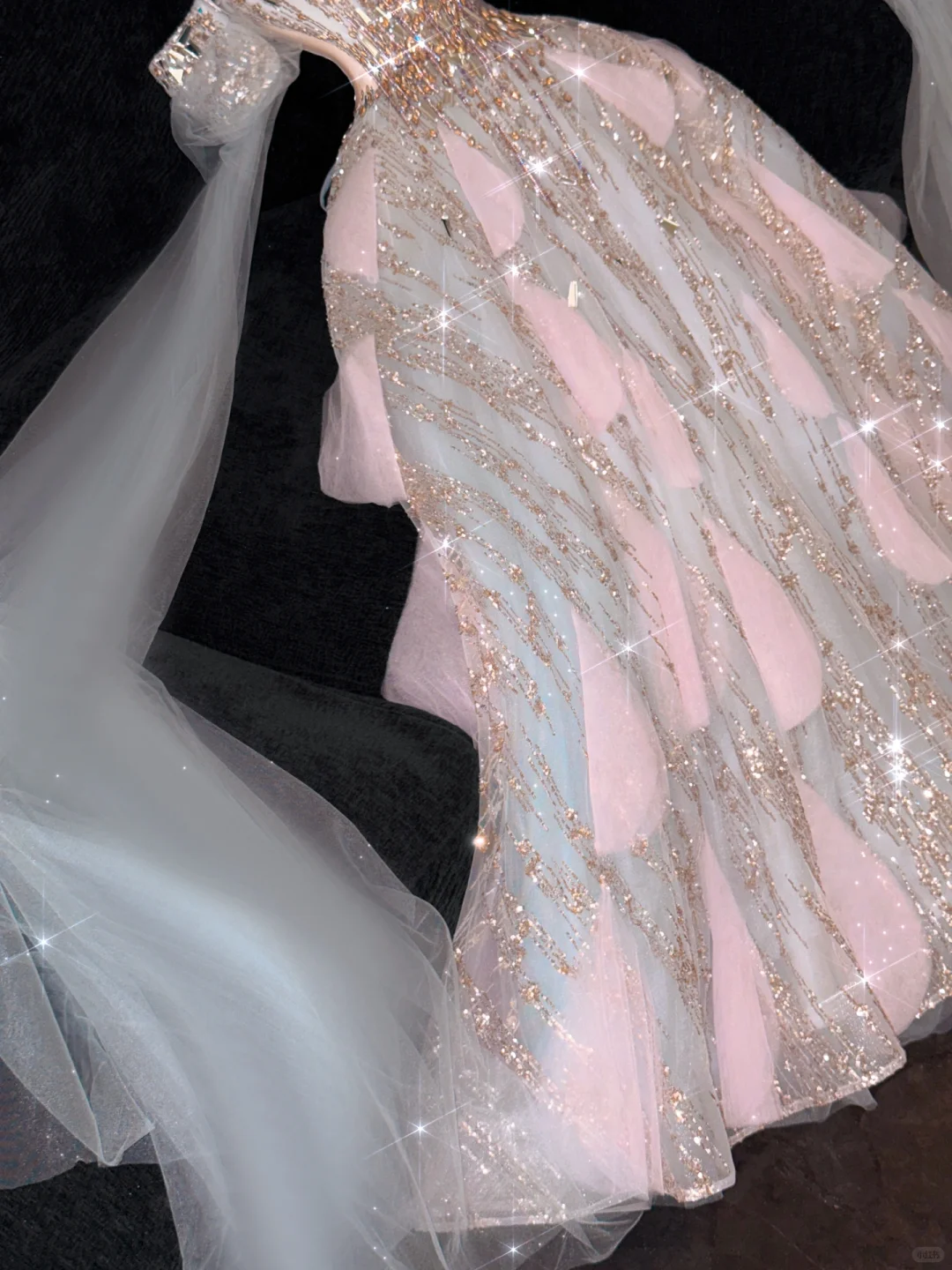 Gorgeous Shiny Pink Beaded Sequined Design A-Line Prom Dress Evening Dress Ball Gown DP6225
