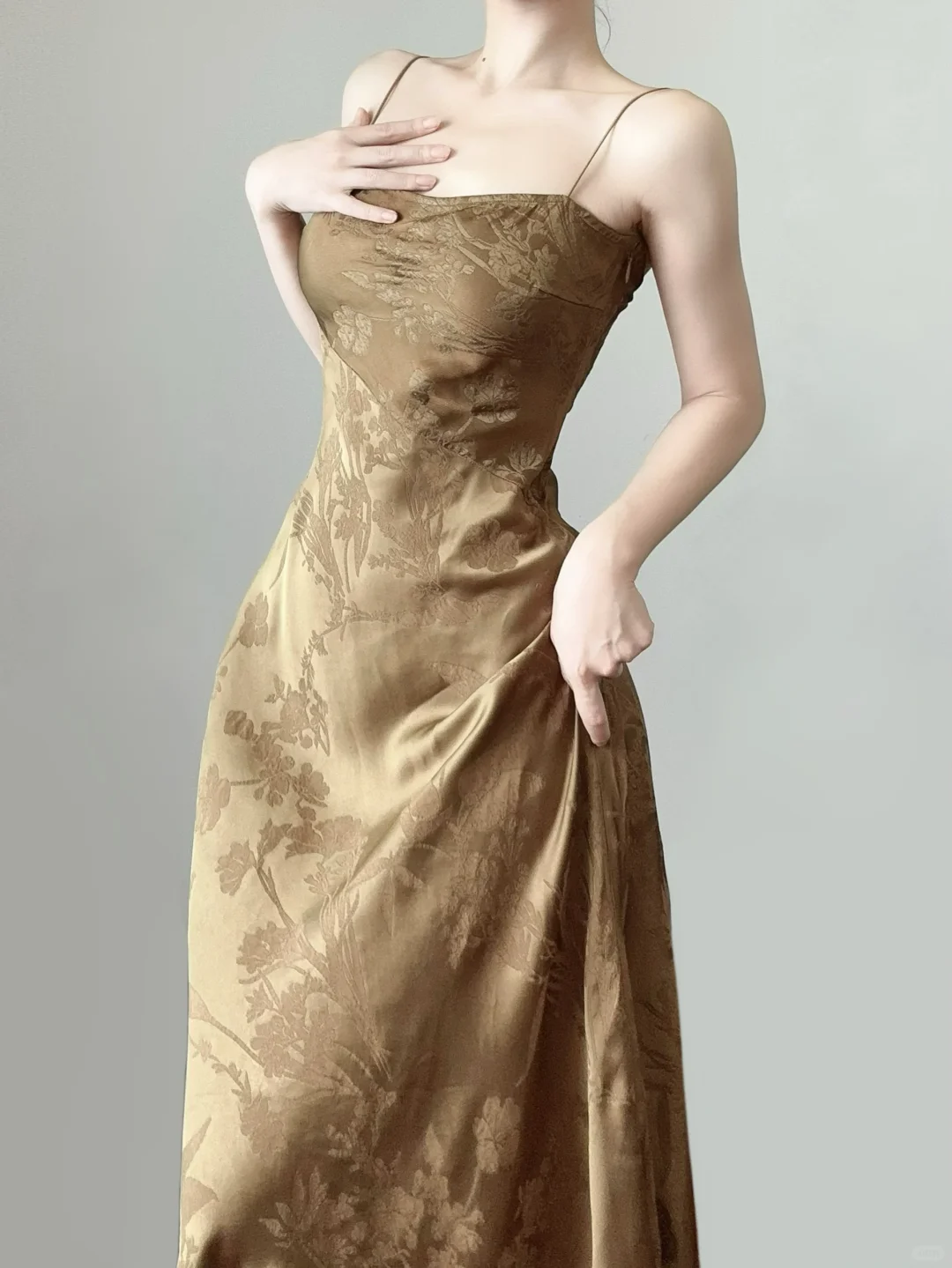 Elegant Spaghetti Straps Sheath Jacquard Long Party Dress Sexy Evening Dress, DP5366