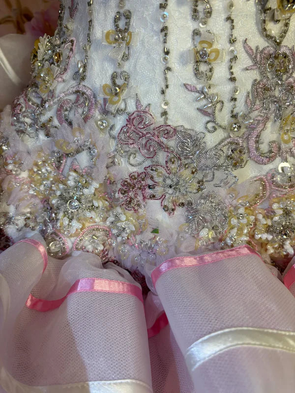 Vintage Pink Sweetheart Strapless Beaded Sweet 16 Quinceanera A-Line Evening Dress Ball Gown DP6281