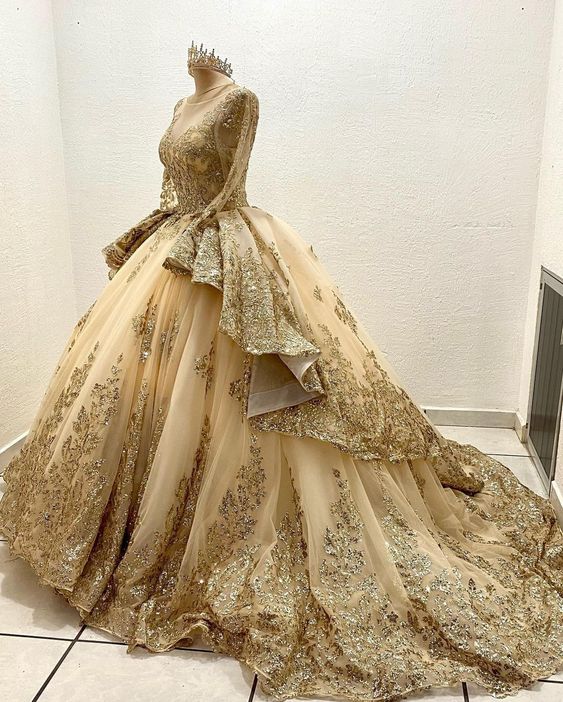 Gorgeous Beaded Embroidery Sweet 16 Quinceanera A-Line Floor-length Prom Dress Birthday Dress Evening Dress Ball Gown DP6507