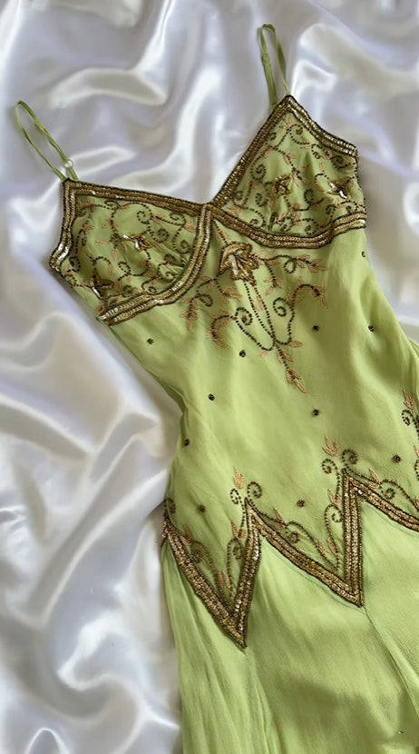 Vintage Embroidery Chiffon Spaghetti Strap Homecoming Dress Party Dress Cocktail Dress DP6676