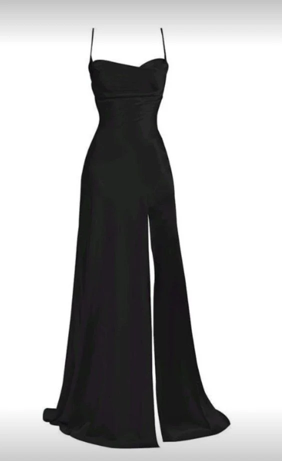 Pink Spaghetti Straps Sheath Satin Party Dress Wedding Guest Dress, DP3663