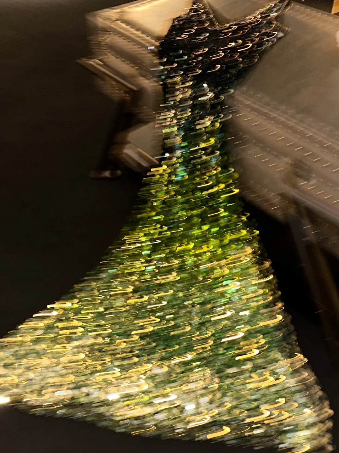 Gorgeous Sparkly Ombre Sequin V-Neck Mermaid Formal Evening Gown DP7343