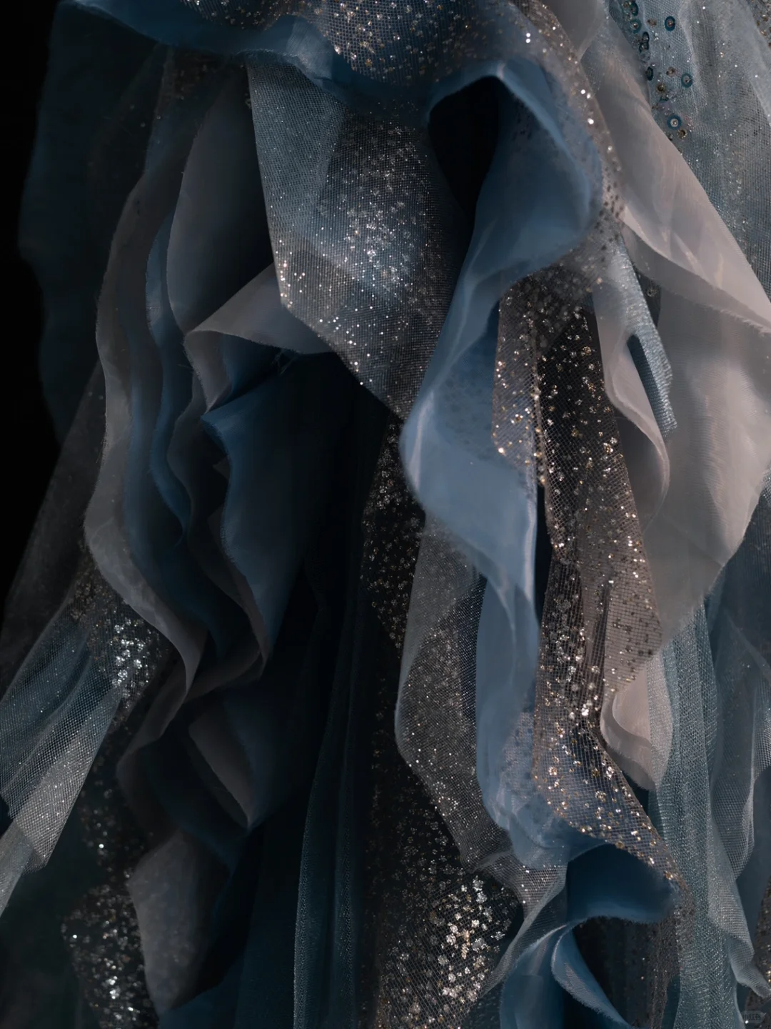 Robe de soirée longue en tulle bleu sans manches, coupe trapèze, nouvelle collection, DP5215