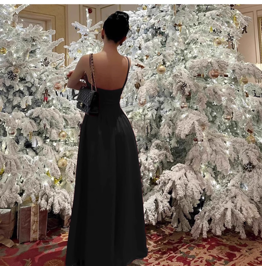 Elegant Sweetheart Prom Dress A-Line Spaghetti Strap Evening Gown Party Dress Long Formal Dress DP6806