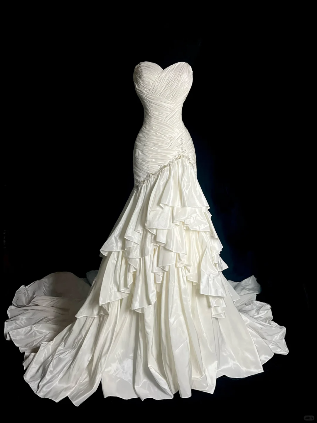 Elegant White Sweetheart Mermaid Vintage Long Wedding Dress Bridal Dress, DP5411