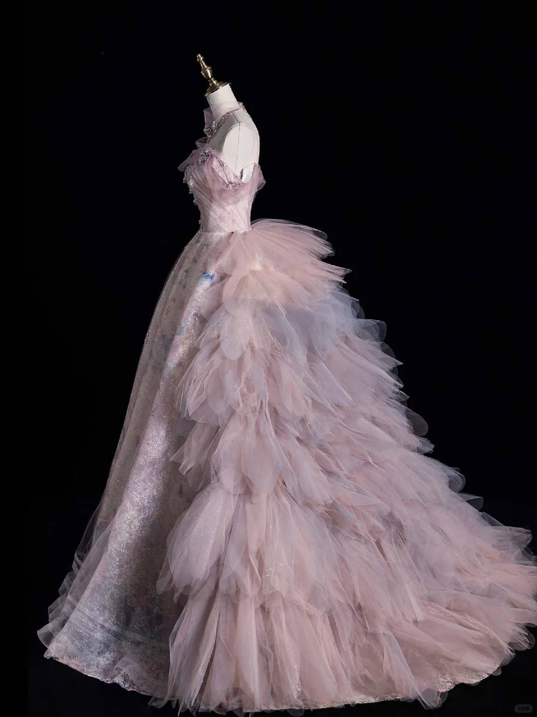Gorgeous Off Shoulder A-Line Tulle Long Prom Dresses Evening Ball Gowns, DP5118