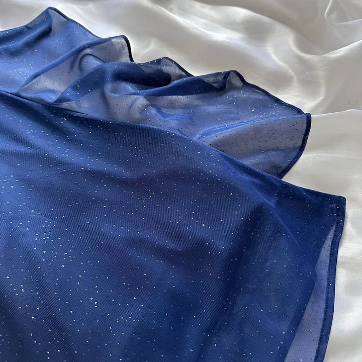 Vintage Gradient Navy Blue/Purple Halter-neck Sheath Prom Dress Evening Dress DP6368