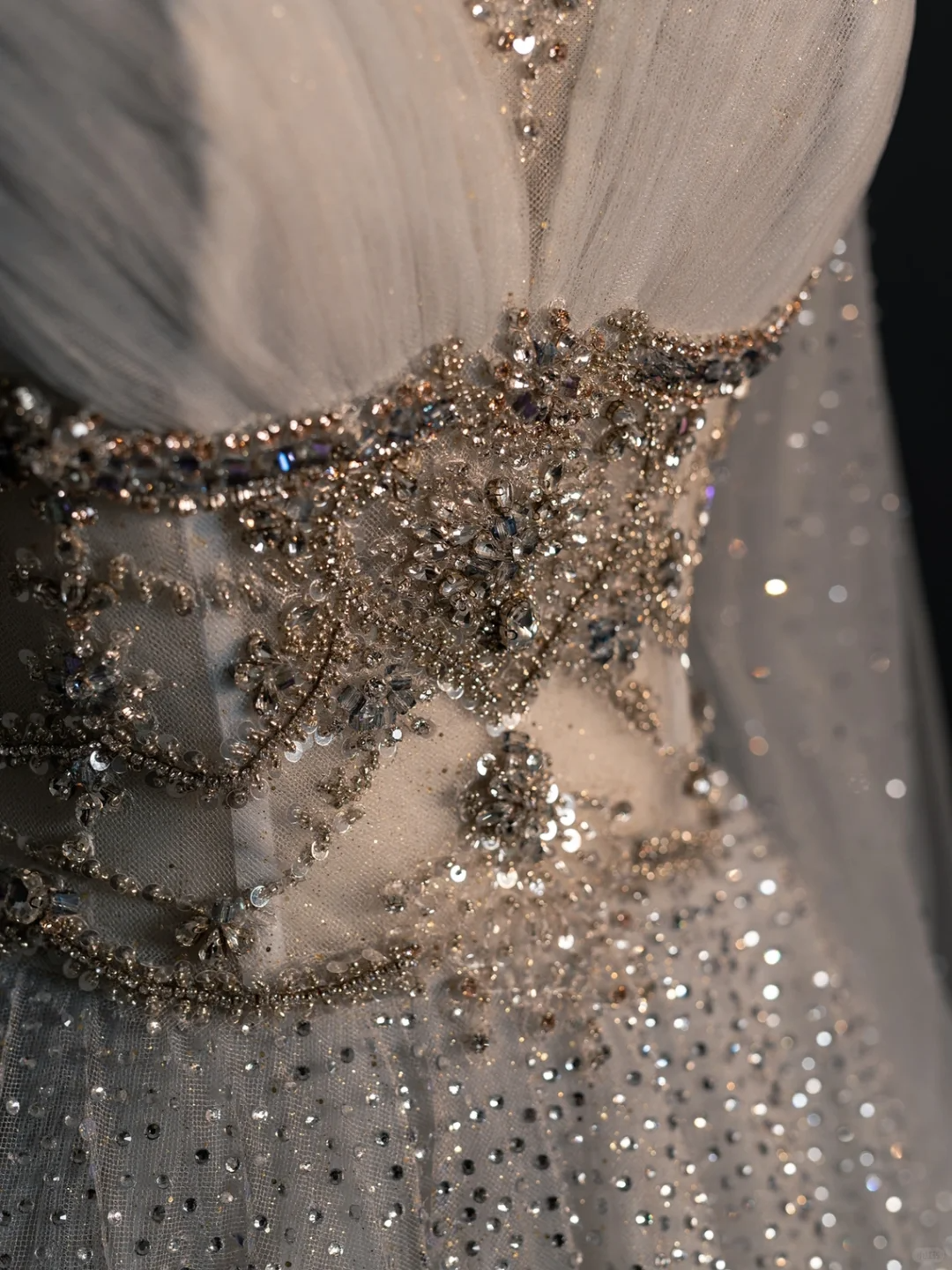 Gorgeous A-Line Tulle Beading Long Prom Dress Evening Gown with Cape, DP5217