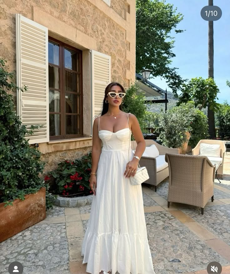 White Spaghetti Straps A-Line Fashion Summer Dress Long Party Dress, DP3207
