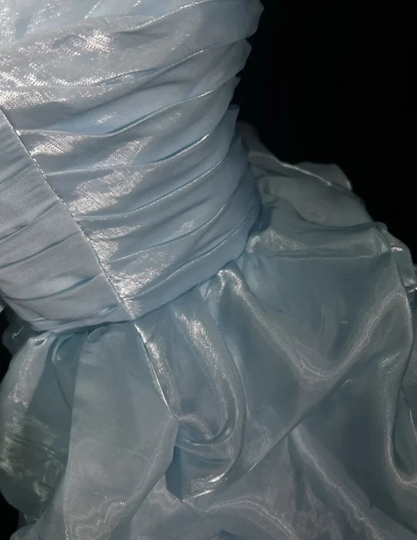 Vintage Sweetheart A-Line Homecoming Dress Ruffle Strapless Party Dress Short Cocktail Dress, DP6557