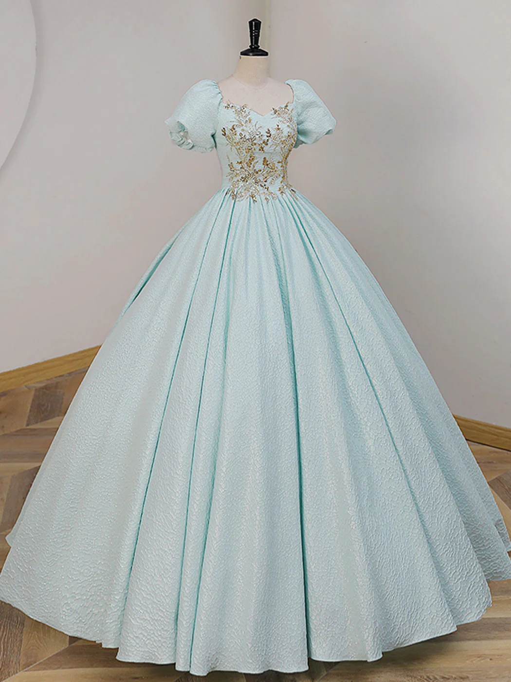 Light Blue A-Line Sequin Beaded Long Prom Dress Formal Party Dress,DP1435