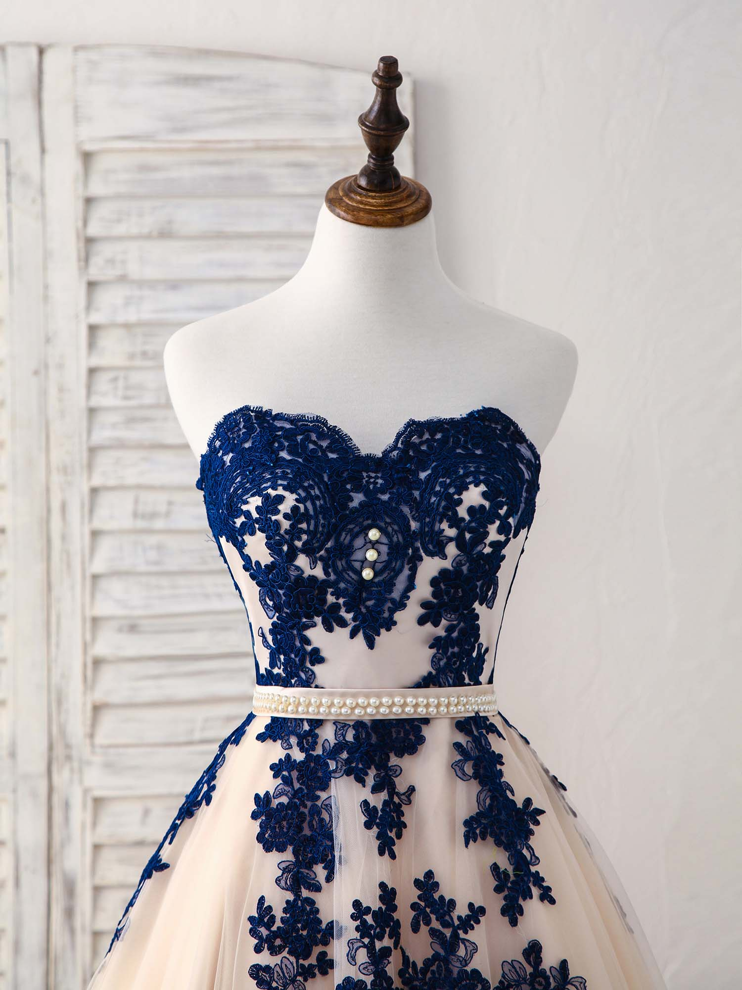 Sweetheart A-Linie Tüll Applikationen Formelles Partykleid Brautjungfernkleid,DP1439