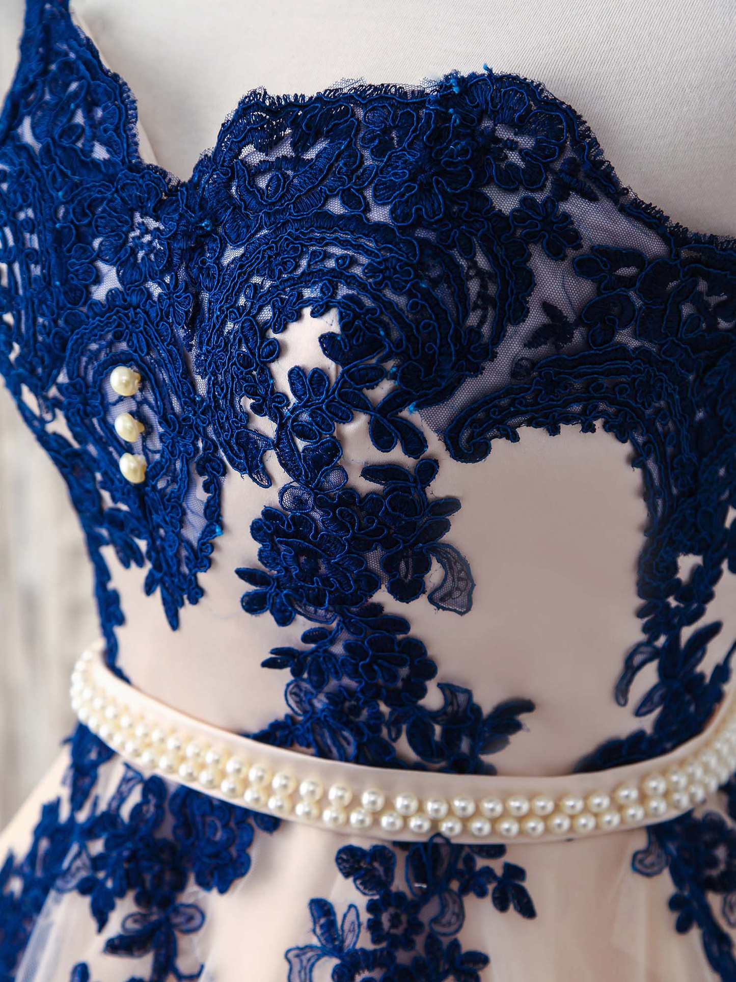 Sweetheart A-Linie Tüll Applikationen Formelles Partykleid Brautjungfernkleid,DP1439