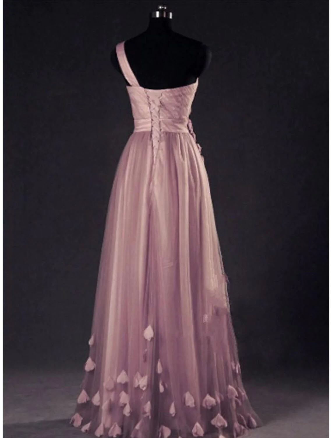 Robe de bal longue en tulle, asymétrique, coupe trapèze, robe de soirée formelle, DP1456