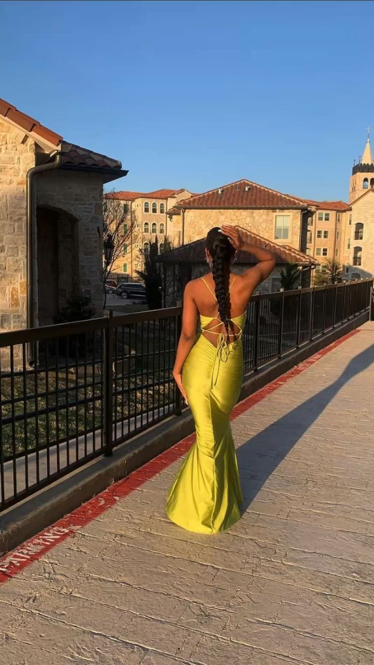 Green V Neck Backless Mermaid Black Girl Long Prom Dress,DP1515