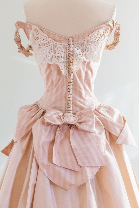 Pink Vintage A-Line Off Shoulder Long Prom Dress,DP1622