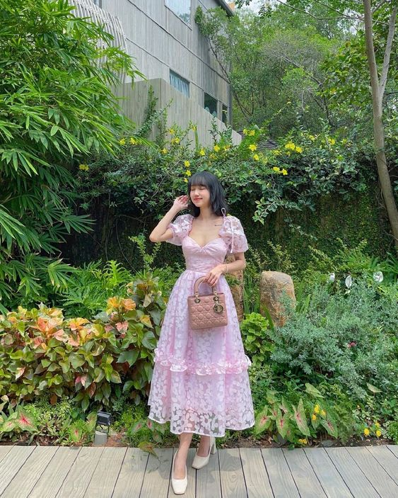 Light Lilac A-Line Short Sleeves Long Party Dress,DP1850