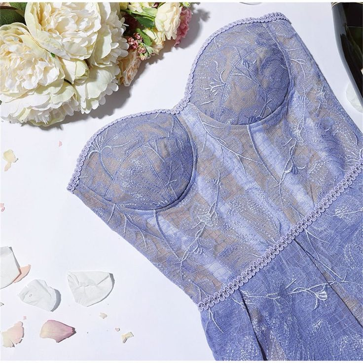 Lilac Sweetheart Strapless Lace Cocktail Dress A-Line Party Dress,DP1946