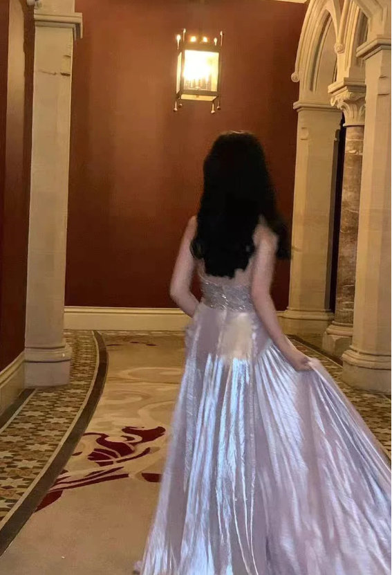 Pink Halter Beading A-Line Formal Party Dress, DP2048