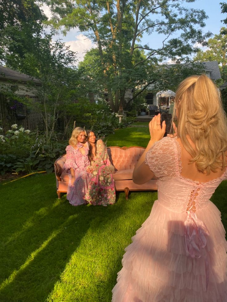 Pink A-Line Tulle Tiered Lace Long Party Dress, DP2055