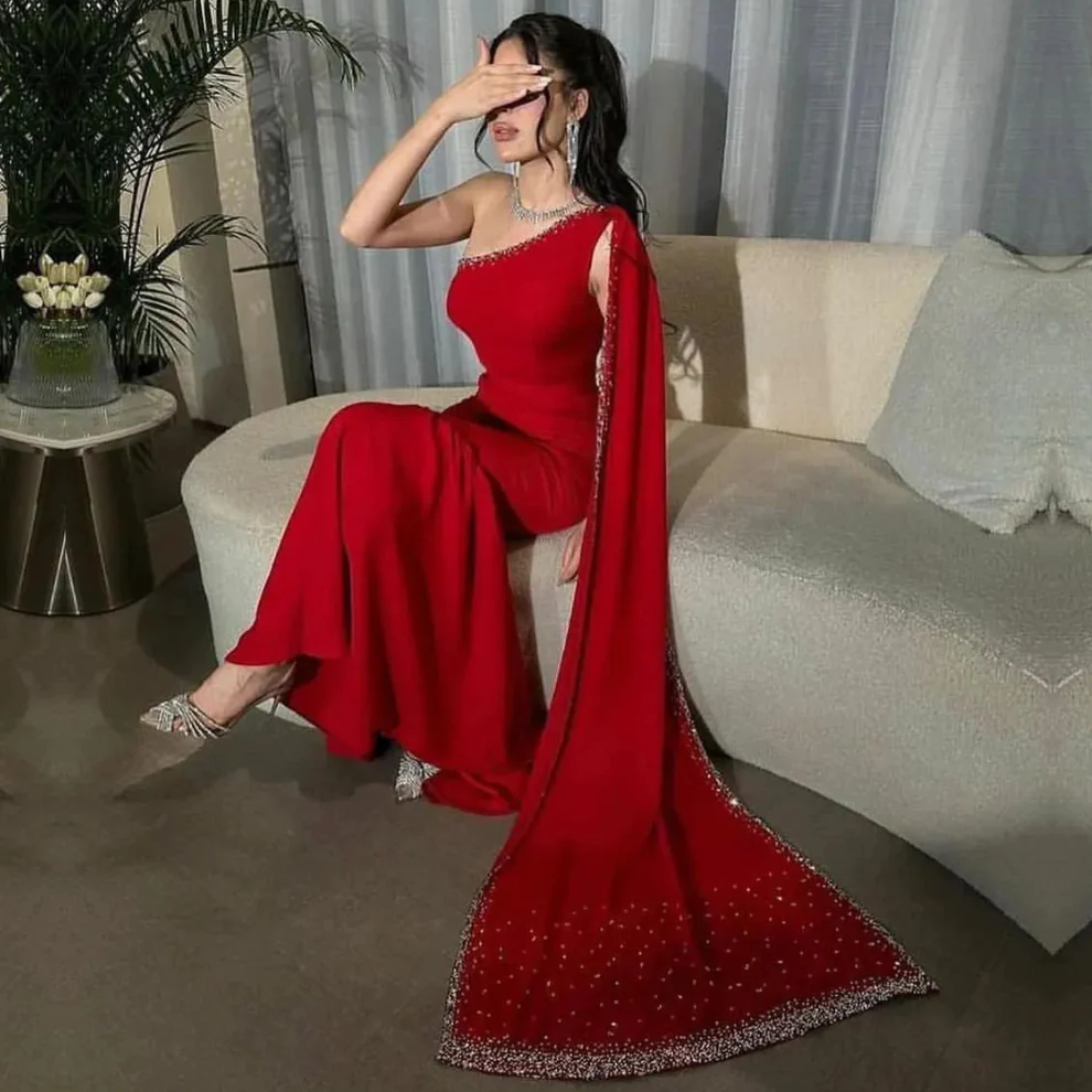 Wunderschönes Abendkleid im Meerjungfrauen-Stil mit glitzernden Perlen, DP2231