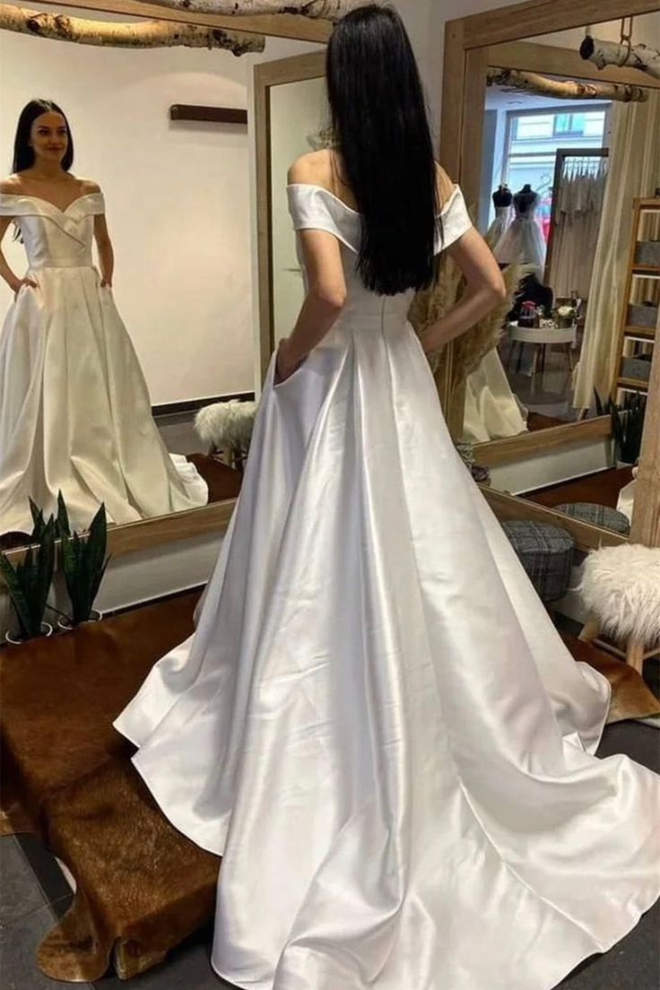 Off Shoulder Purple/Royal Blue/White Long Prom Dress Formal Graduation Evening Dresses with Train,DP0263