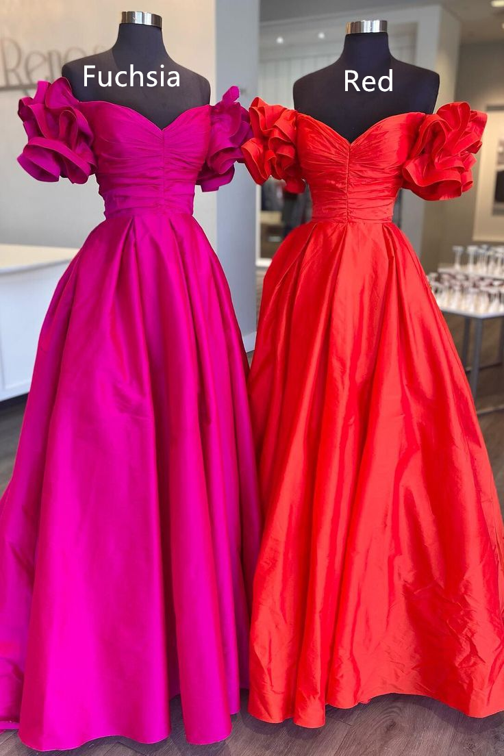 Off-The-Shoulder A-Line Royal Blue Pleated Long Formal Dress,DP0299